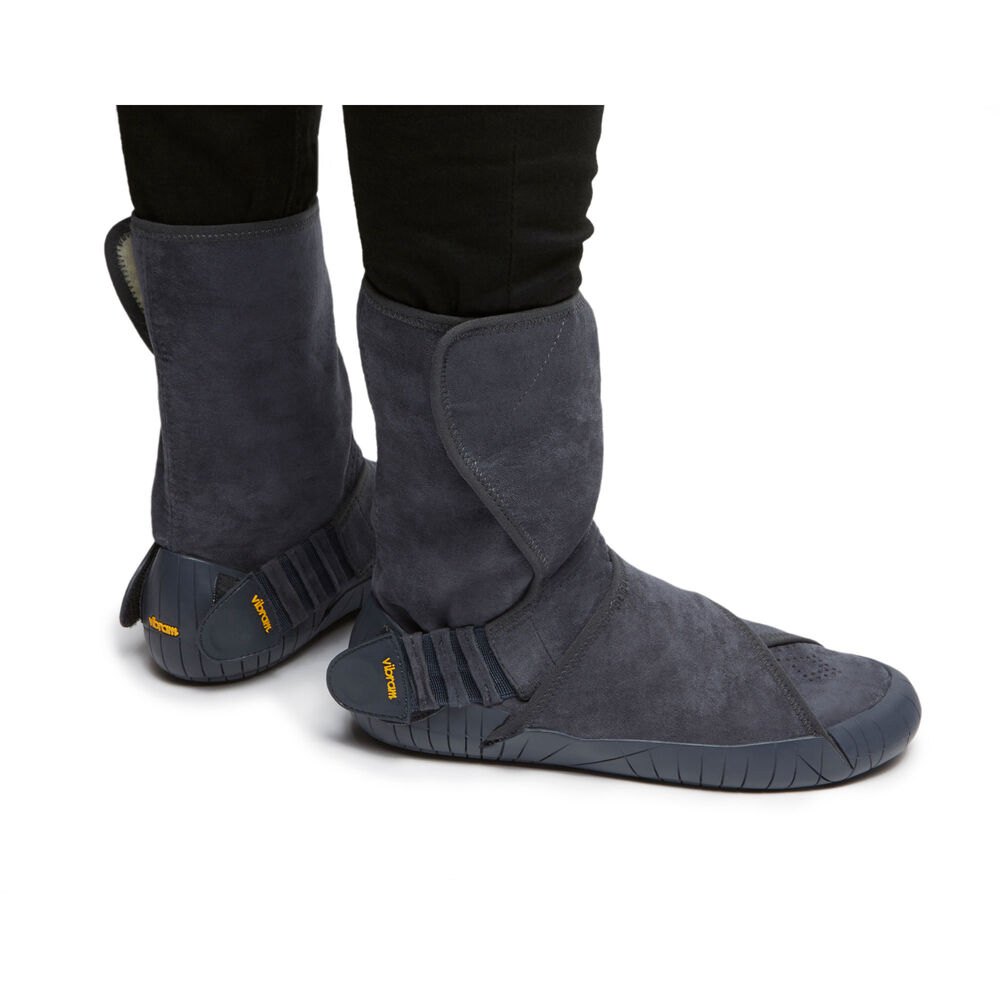 Vibram Furoshiki Mens Boots - Grey - Eastern Traveler Mid - 61043-BPNO